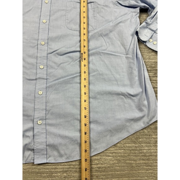 Croft & Barrow‎ Shirt Mens 20 34/35 Blue Button Up Easy Care Classic Fit Casual - Picture 6 of 14